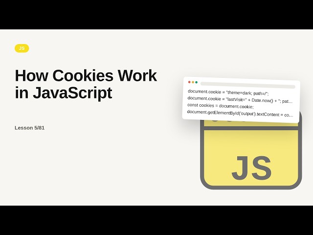 JavaScript - Web development basic Series: How Cookies Work in JavaScript