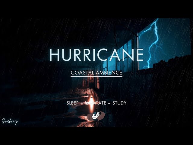 Hurricane Over An Abandoned Warehouse| No Midroll Ads | Rain & Thunder Sounds for Sleeping