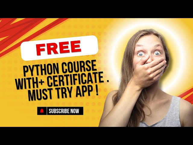 🎓 Free Python Course with Certificate — Must Try App!