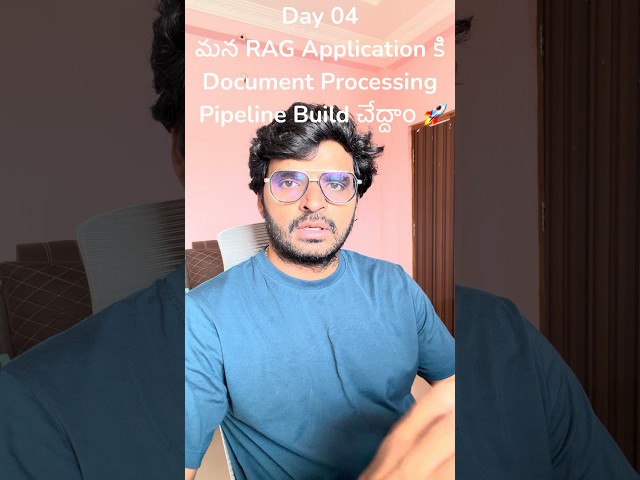 In Day 04 of the HealthPlus AI RAG series, we’re building the Document Processing Pipeline. #rag