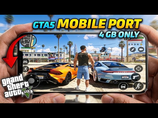 4GB | GTA5 NATIVE MOBILE PORT ANDROID EXTREMELY COMPRESSED VERSION 🤯 ✅