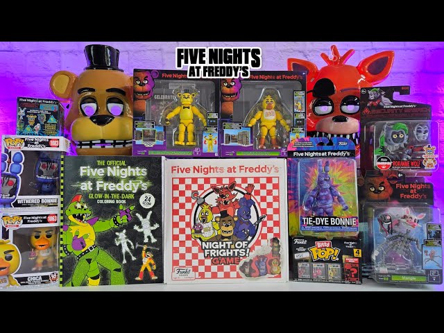 Unboxing Five Nights at Freddy's Toy Collection ASMR no talking