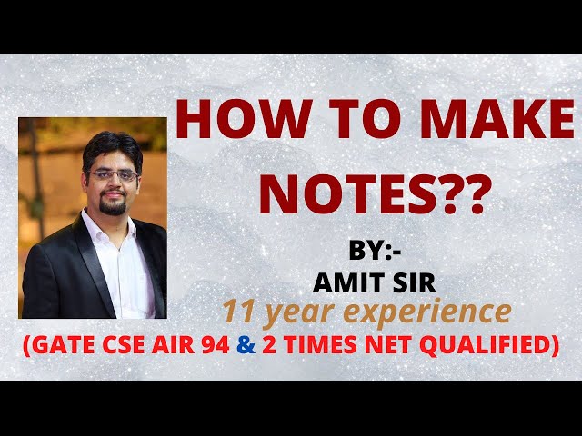 how to make notes??