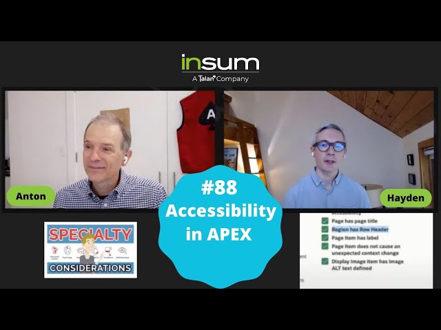 APEX Instant Tips #88: Accessibility in APEX