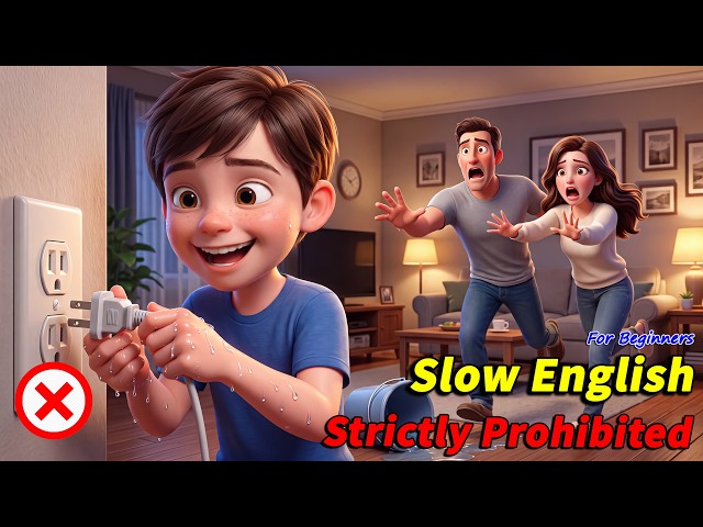 🔴 LIVE 24/7 | Slow English Listening Stories for Beginners (A2) | Safety Lessons • Daily Life