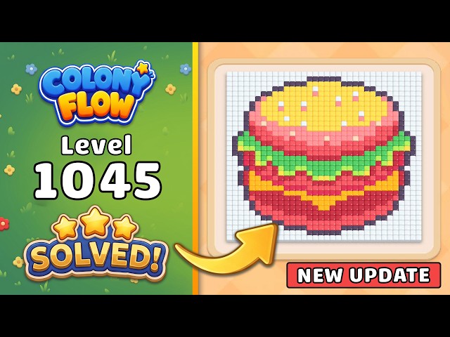 Colony Flow! Level 1045 Walkthrough 🐜 | ABI GAMES Solution & Gameplay 🧩 (New Update)