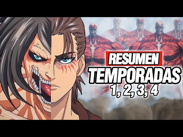 🔴 Todo Attack on Titan al Detalle en 1 VIDEO | Resumen Completo T1,2,3,4
