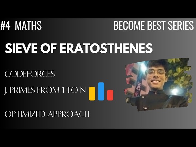 Sieve of Eratosthenes | Primes from 1 to N | Optimized Approach | Codeforces | Become Best #4