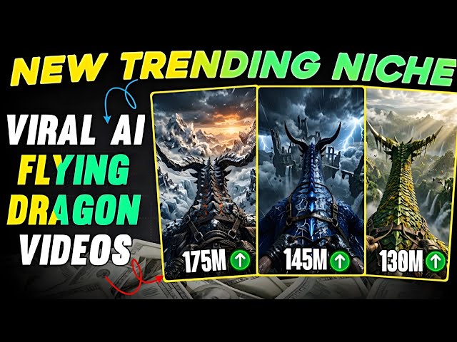 Ai dragon video creat free trending niche | Viral Ai flying dragon videos | @AZeephotoediting 