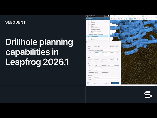 Drillhole planning capabilities in Leapfrog 2026.2