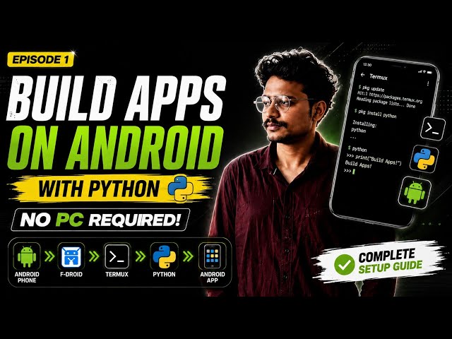 Build Android Apps with Python on Android (No PC) | Episode 1: Complete Setup