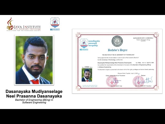 IIC University | (B Eng) in Software Engineering | Java Institute for Advanced Technology | ICBM