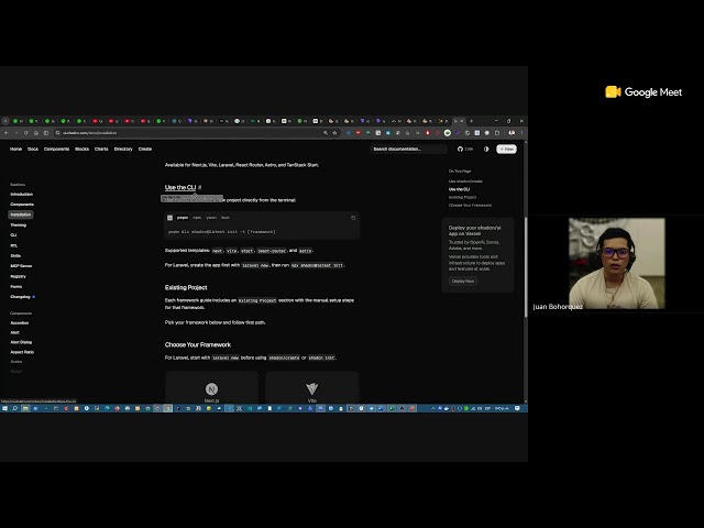 Definición de componentes y frontend del proyecto formativo 05/06/26