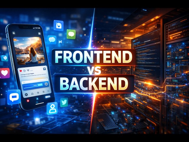 Frontend vs Backend Explained Simply (Beginner Friendly)