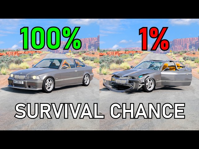 Best of Realistic Survival Chance Crashes #24 | BeamNG.drive