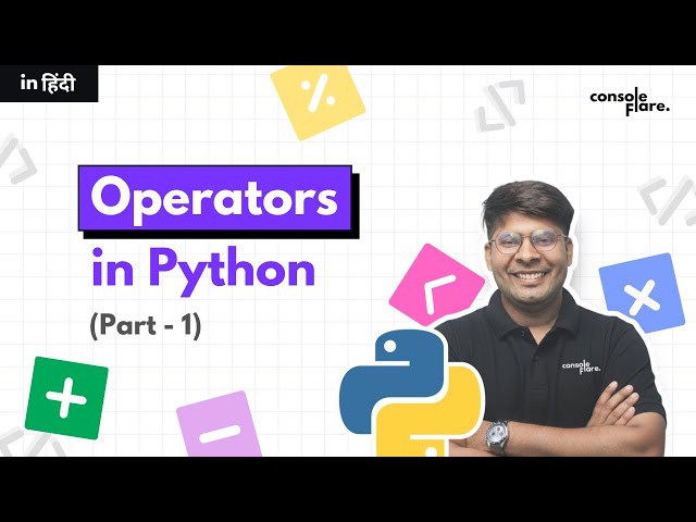Operators I in Python | in Hindi  | #python #pythonprogramming #programming #pythontutorial
