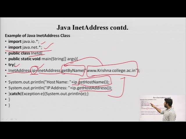 Networking: InetAddress, Factory Methods, Instance methods