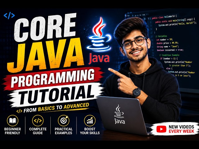 Core Java Tutorial for Beginners | Learn Core Java from Basics to Advanced | Java Programming