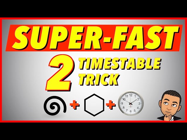 SUPERFAST 2 Timestable trick (what your teacher didn't tell you!!)