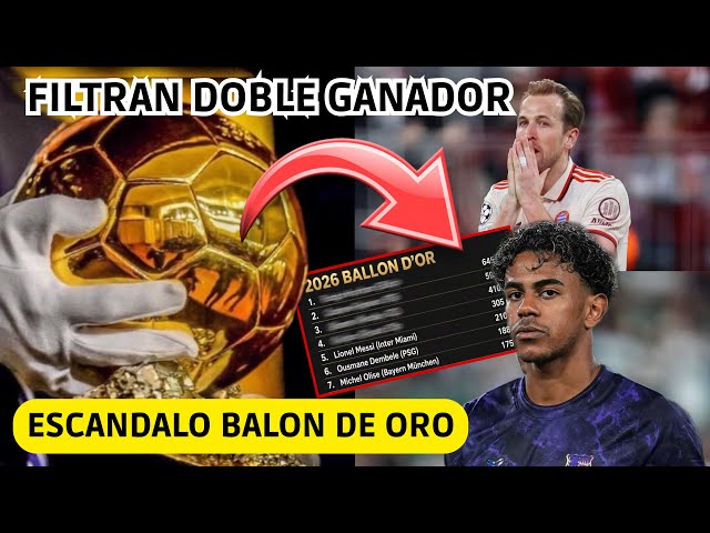 💥 ESCANDALO BALON DE ORO! FILTRAN DOBLE GANADOR!! LAMINE y KANE - VINI SE DERRUMBA con EL MADRID
