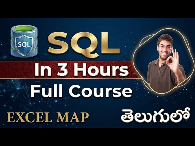 SQL Full Course in Telugu | SQL Tutorial for beginners | SQL 2026