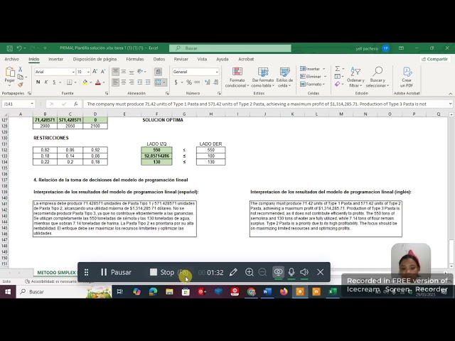 Analysis of the Problem and Solution Using the Simplex Method