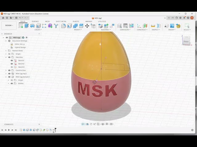 MSK Fusion egg tutorial