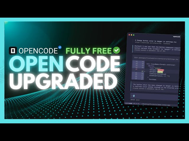 OpenCode Supercharged: BEST AI Coding Agent Ever + FULLY FREE! BYE Gemini CLI & ClaudeCode!