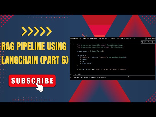 Implementing RAG Pipeline using LangChain | End-to-End Implementation(Part6)