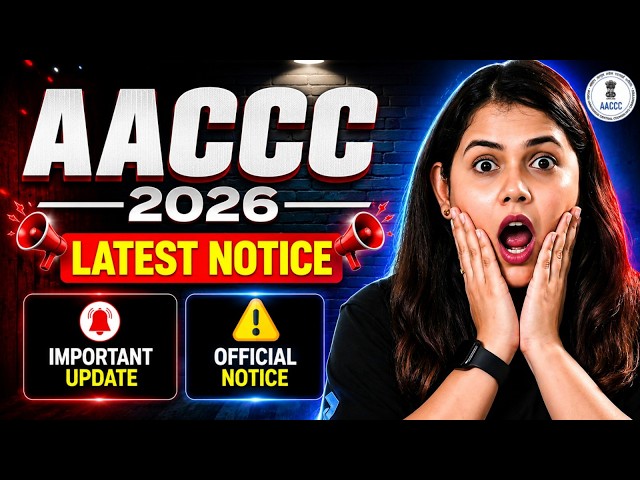 AACCC AYUSH Counselling 2026: 3 Major Official Updates! | Seat Matrix, PwBD & NRI Notice