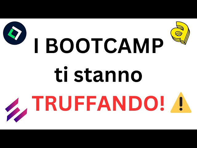I BOOTCAMP per SVILUPPATORI sono una TRUFFA