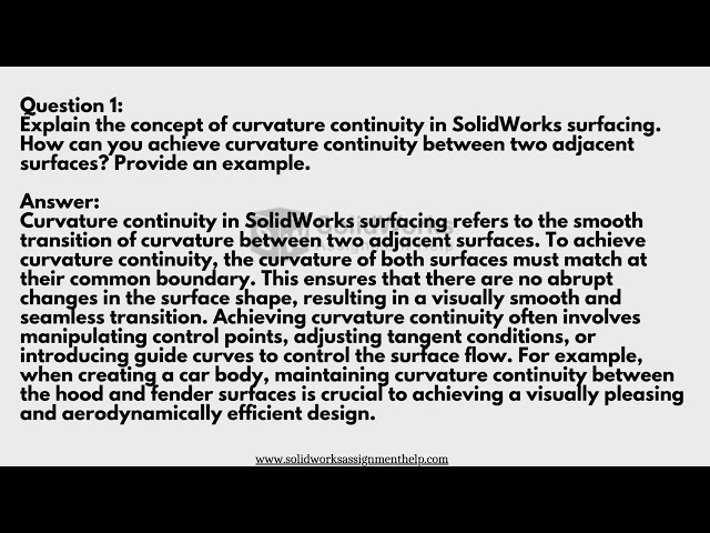 SolidWorks Assignment Help