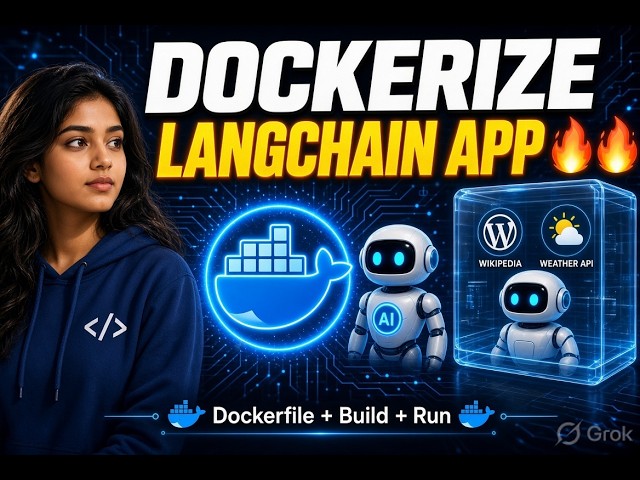 Dockerize Your LangChain AI App 🚀 | Complete Dockerfile Tutorial | Production Ready