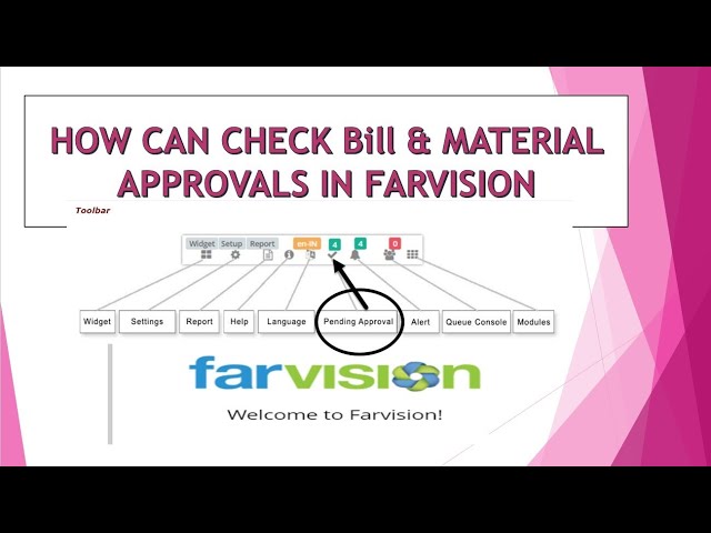 How Can Check Bill & Material Approval in FARVISION /ERP / Construction/ Civil Engineer Software