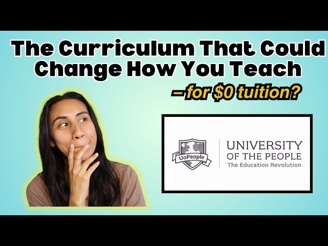 🎓 University of the People Master’s in Education (M.Ed) | Full Curriculum Breakdown & Course Guide