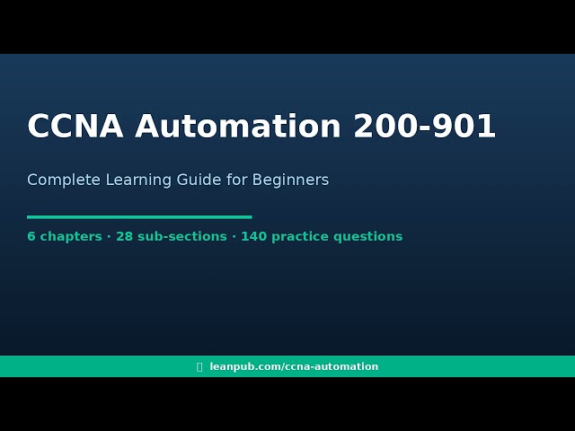 CCNA Automation 200-901 — Complete Study Guide | REST APIs, Python, Ansible & More