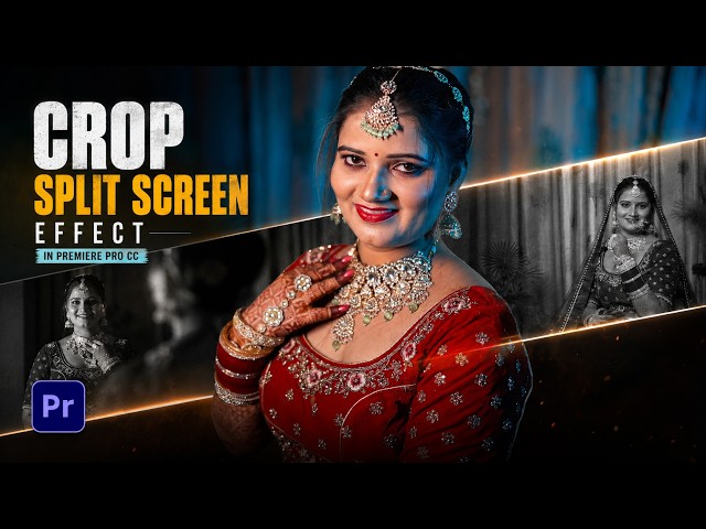 FREE Crop Split Screen Effect in Premiere Pro CC | Easy Cinematic Transition Tutorial