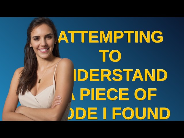 Tex: Attempting to understand a piece of code I found
