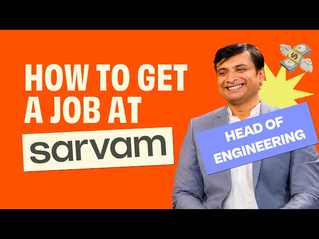 Ep #4: Head of Engineering @SarvamAI   | Hiring Engineers, AI Jobs & Career Advice
