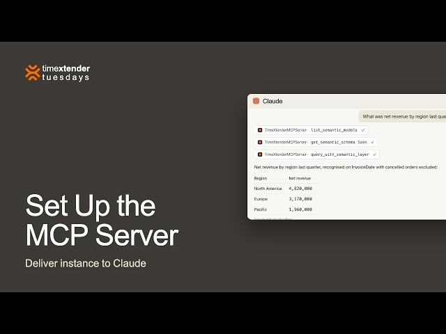 Set Up the Timextender MCP Server