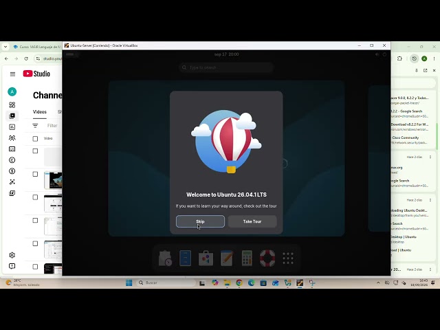Instalación de interfaz gráfica en ubuntu server y configuración de red configurando archivo netplan