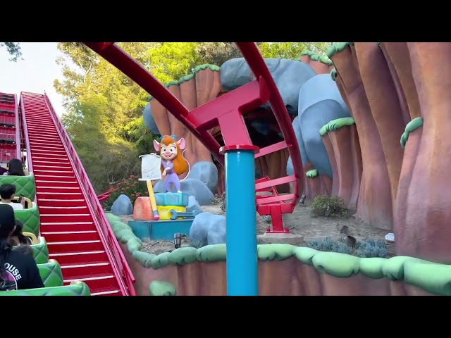 Chip 'n' Dale's GADGETcoaster Complete Ride-through POV April 2023- Disneyland (4k 60fps)