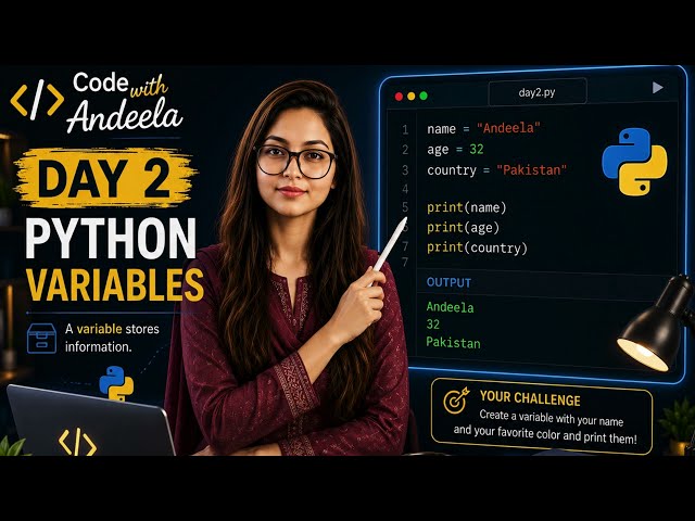 Learn Python in Zero | Day 2 | Variables