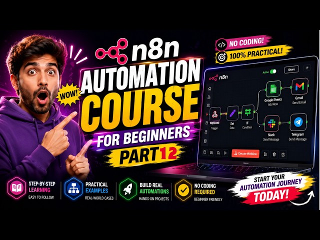 Build Your First Full n8n Workflow   n8n for Absolute Beginners