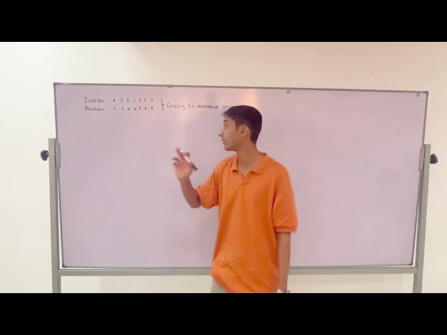 Constructing a Binary Search Tree from Inorder and Preorder Traversals | Data Structures Tutorial