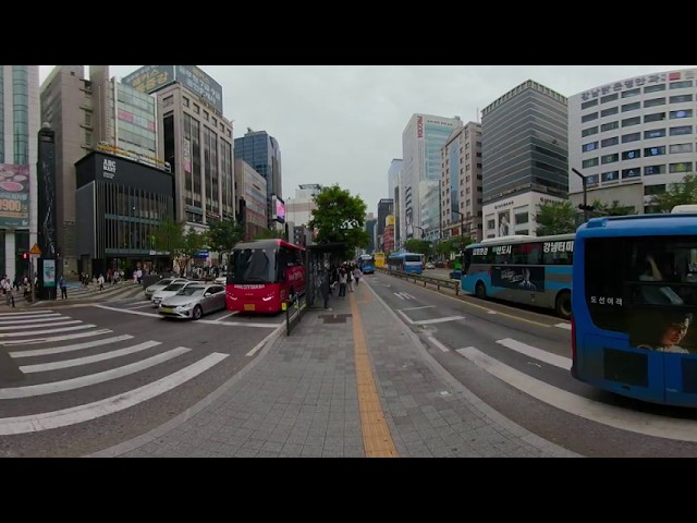 360° Gangnam Station , Seoul City Tour , Korea 강남역 360도 영상