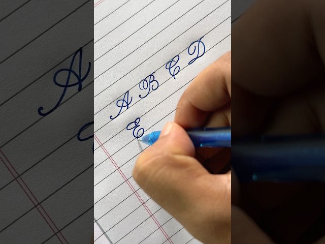 Cursive Writing A to Z | English Alphabets: Capital letters | Palash Calligraphy