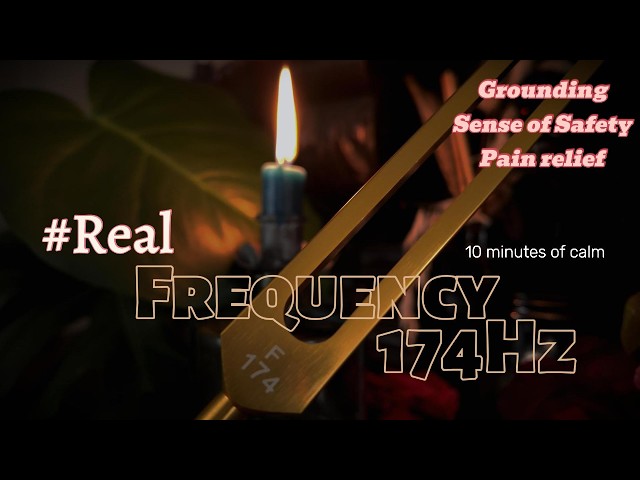 174Hz Tuning Forks for ADHD & Nervous System | 5-Min Autumn Candle ASMR to Ground & Regulate