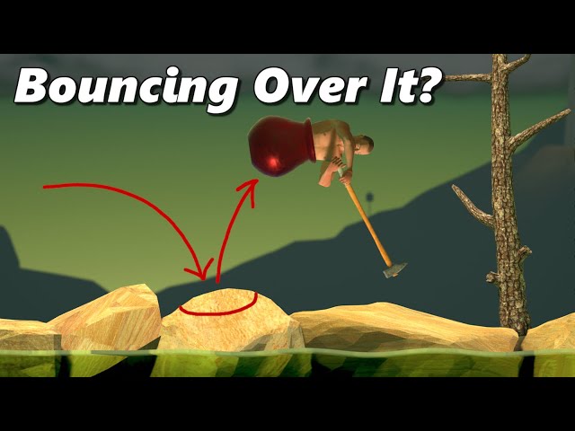 Getting Over It But The Pot Is Rubber - MODDED Getting Over It With Bennett Foddy