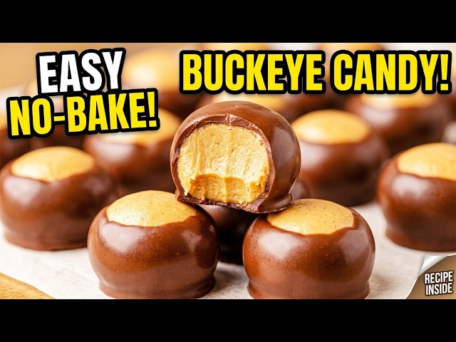 How to Make Easy No Bake Buckeye Balls | 4 Ingredient Holiday Candy